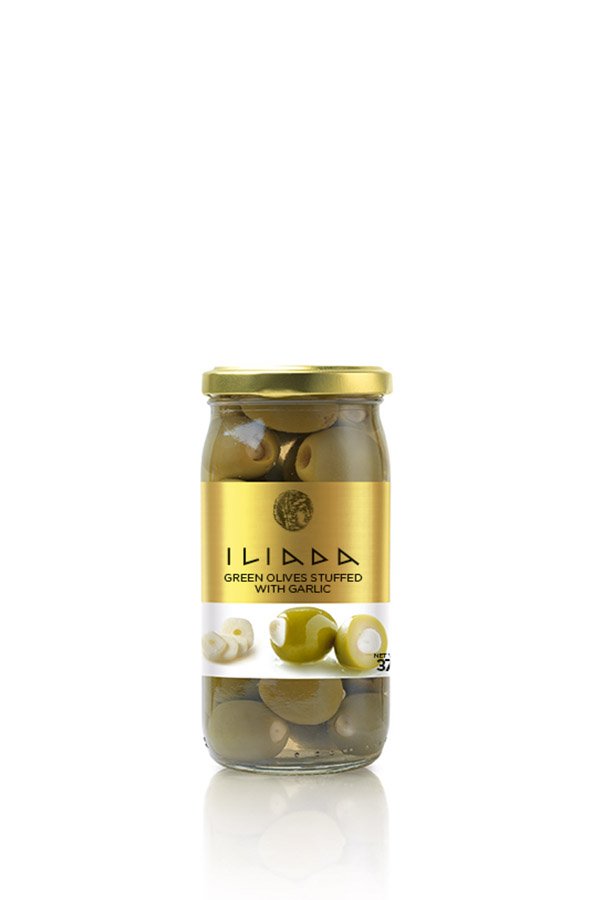 ILIADA Green Olives Stuffed with Garlic