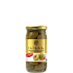 ILIADA Green Olives Stuffed with Pepper