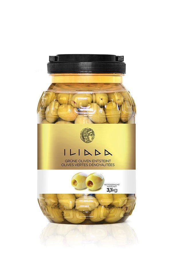 ILIADA Green Olives Pitted HO.RE.CA