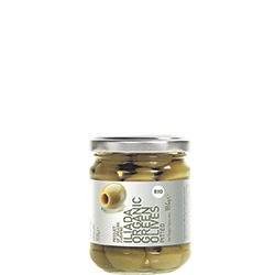 ILIADA Platinum Organic Green Olives Pitted