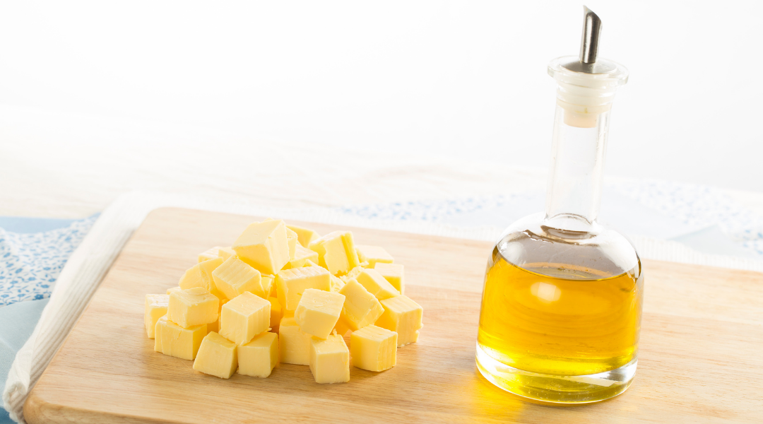 swap olive oil for butter for baking